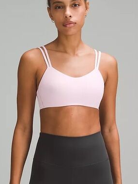 lululemon athletica Light Pink Cloud Bra Double-Strap Bralette